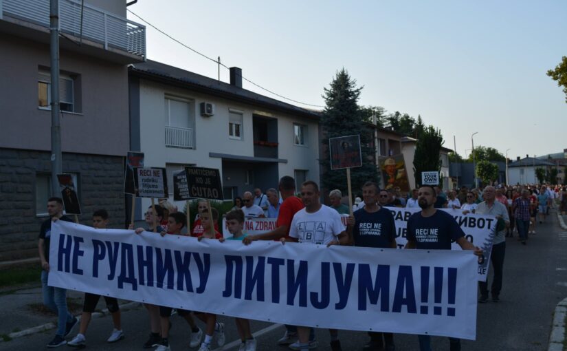 СКУП ПРОТИВ РУДНИКА ЛИТИЈУМА И ПРОТЕСНА ШЕТЊА „МАЈЕВИЦА БЕЗ РУДНИКА!“